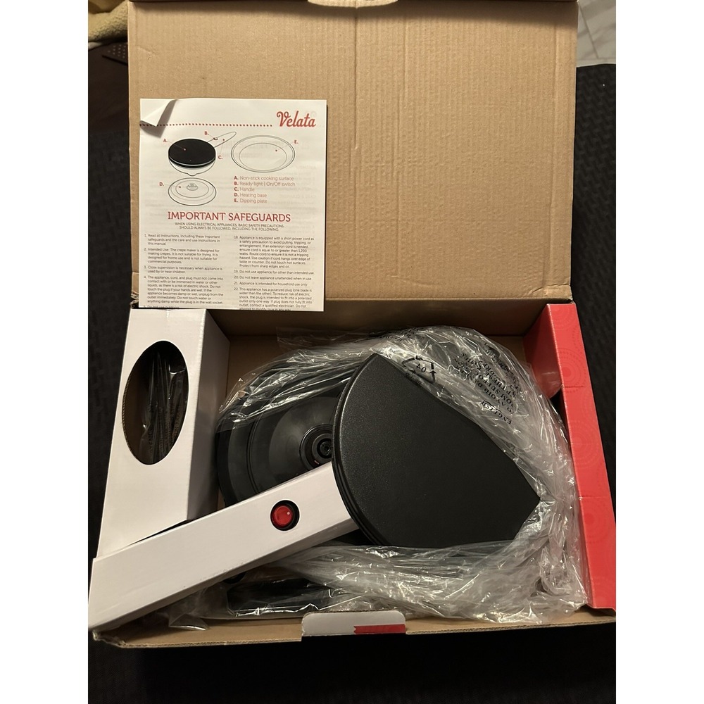 VELATA CREPE MAKER Household Kitchen Appliance‎ New In Open Box. Never Used.